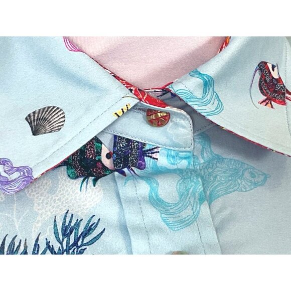 Robert Graham Priscilla Long Sleeve Button Front Tropical Fish Shirt NWT Small - Picture 4 of 12